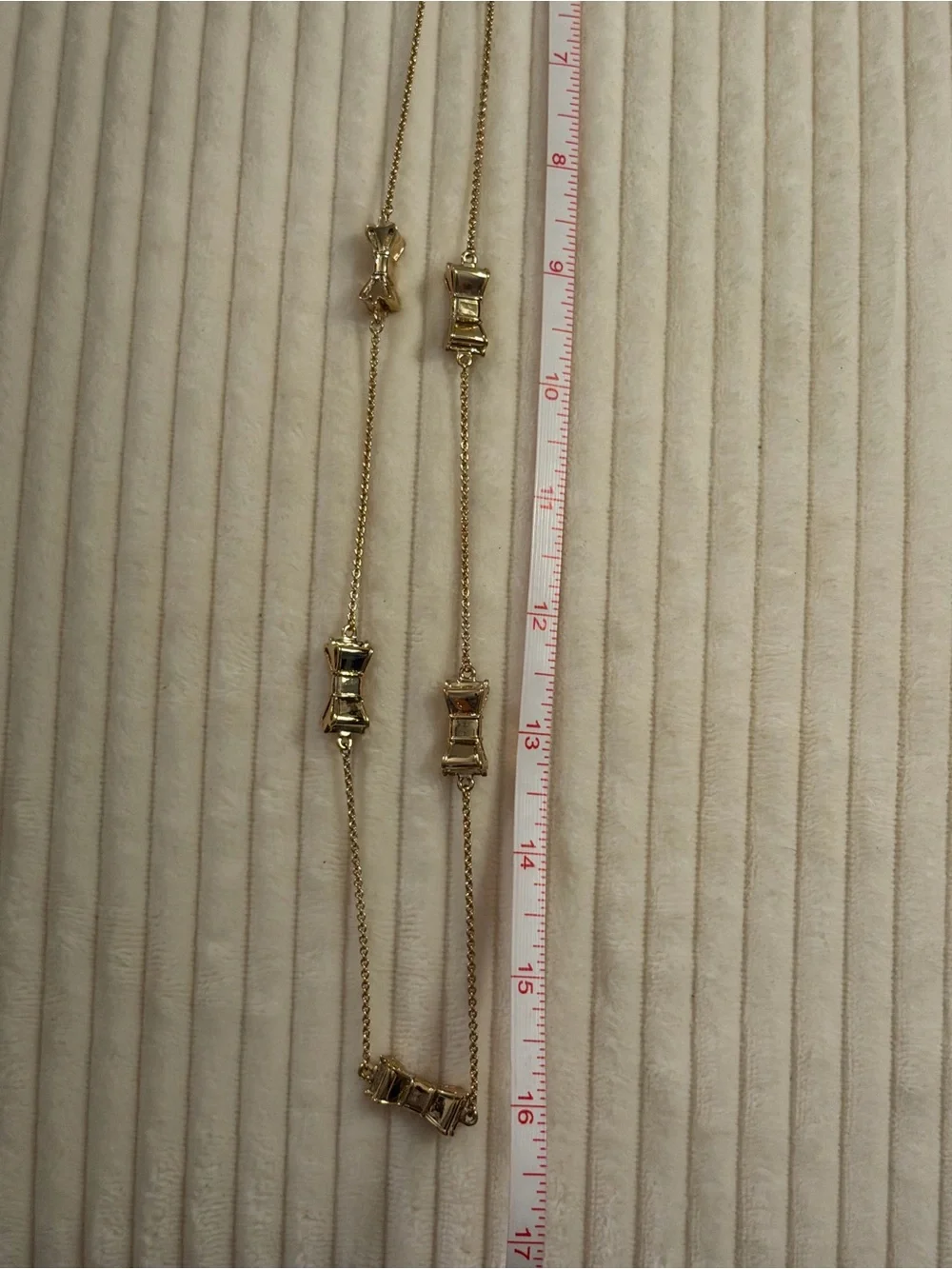 kate spade New York “Take a Bow” Gold Tone Necklace NWT